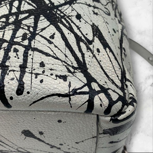 Henri Bendel Splatter Leather Backpack  - Rare Find - Picture 10 of 16